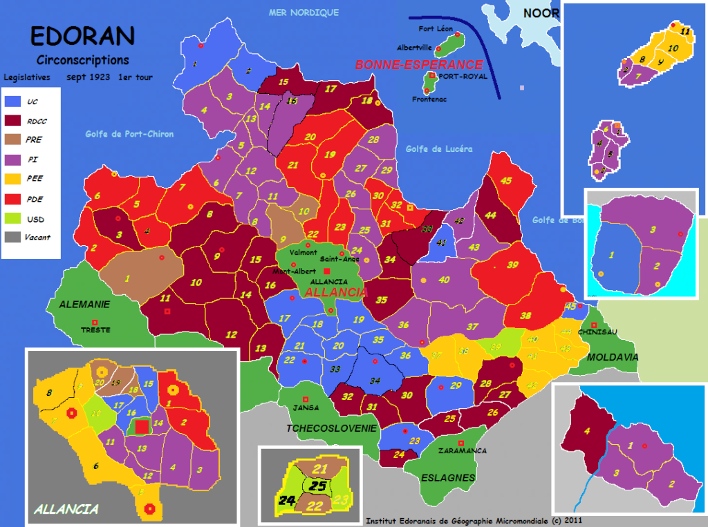 Carte élections décembre 1924 Edoran11
