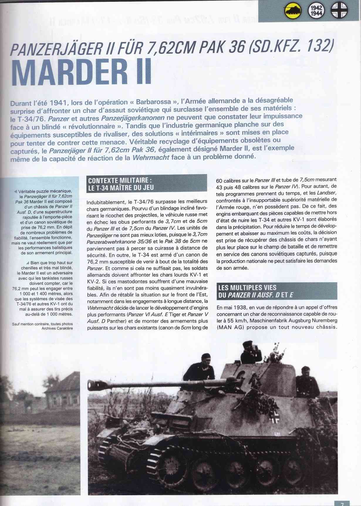 Le "Panzerjäger II für 7,62cm Pak 36 Marder II" Marder12
