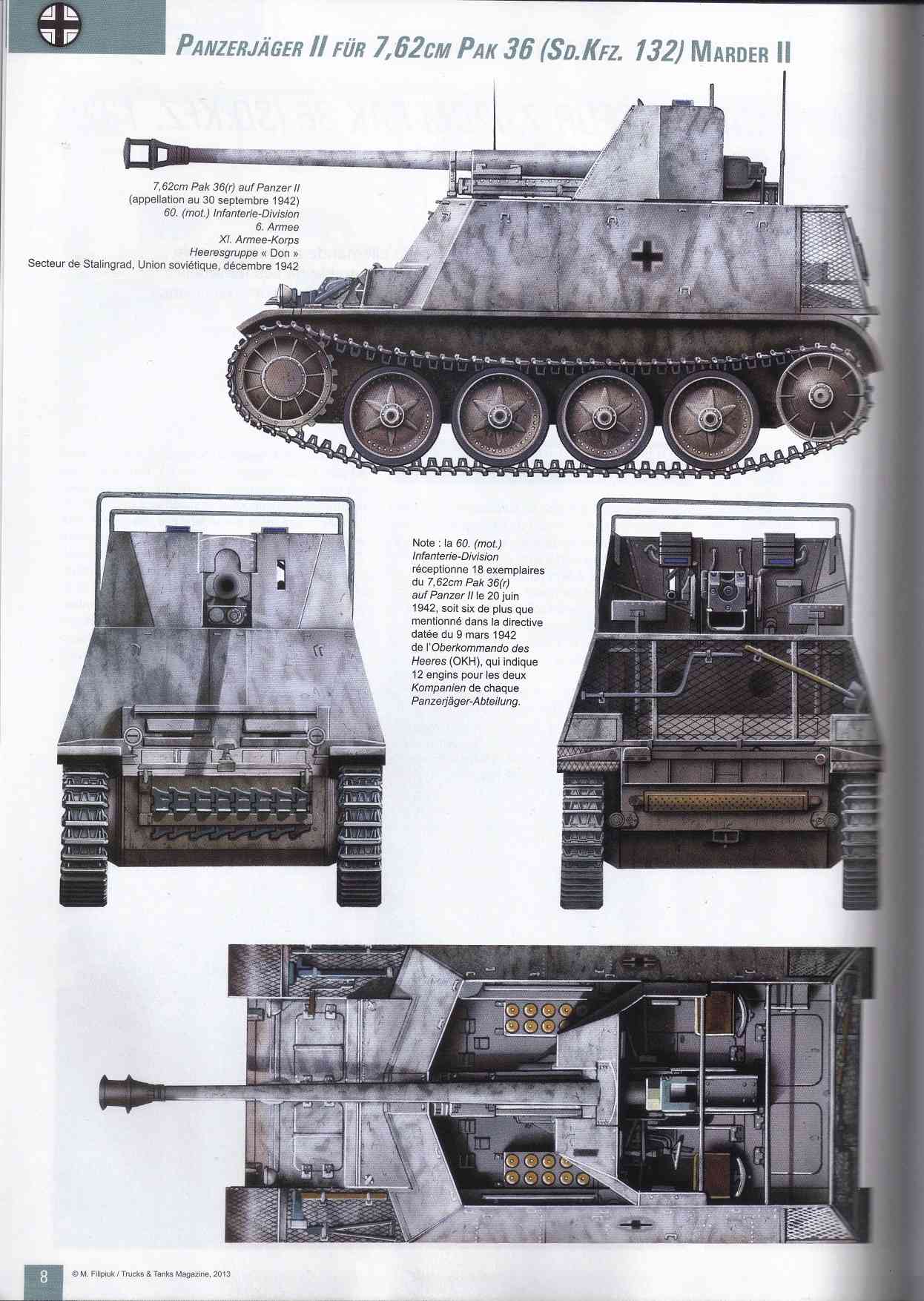 Le "Panzerjäger II für 7,62cm Pak 36 Marder II" Marder13