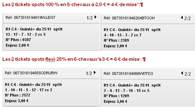 25/11/2014 --- CHANTILLY --- R1C4 --- Mise 10 € => Gains 0 € Screen79