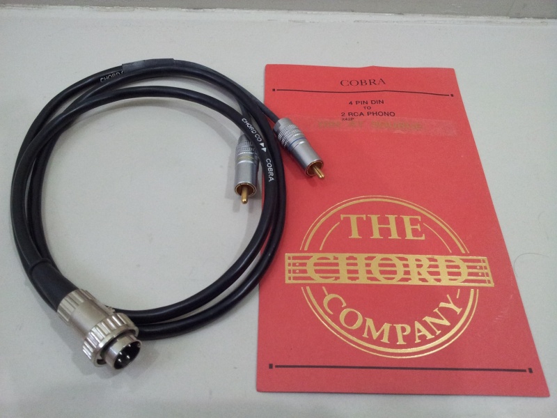 CHORD Cobra 4 Pin DIN to RCA interconnect  ( Sold) 20141116