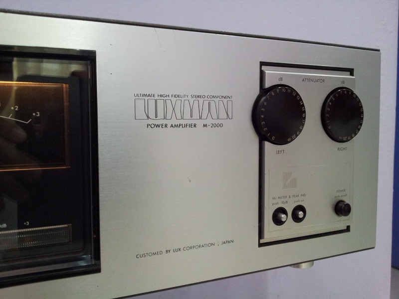 Vintage Luxman M-2000 Stereo 180watts Power Amplifier ( Sold) 20141245