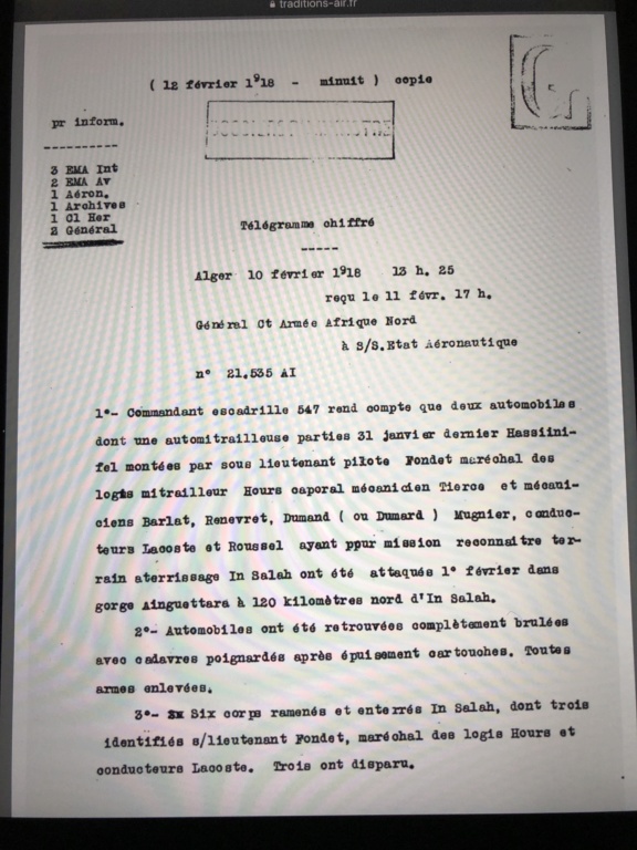 Le sous-lieutenant Fondet : destin  tragique d un pilote au Sahara. 10cd3710