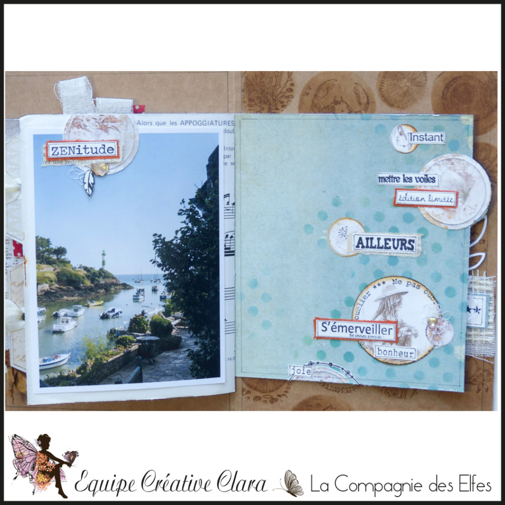 Mini album junk journal par Clara. Dt1010