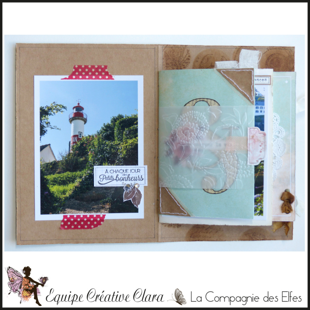 Mini album junk journal par Clara. Dt110