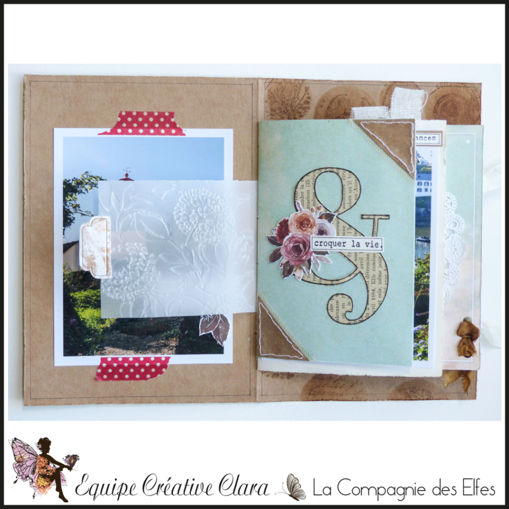 Mini album junk journal par Clara. Dt210