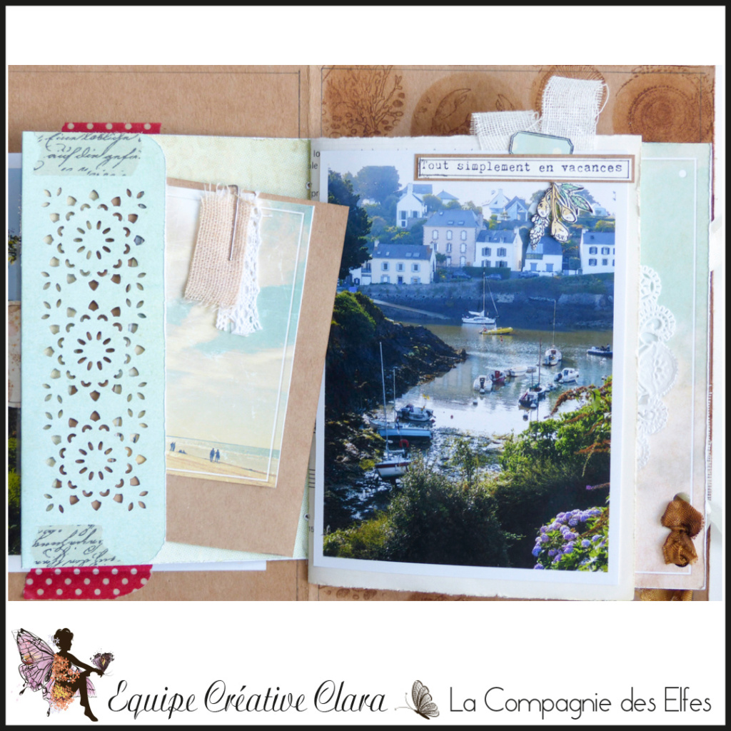 Mini album junk journal par Clara. Dt310