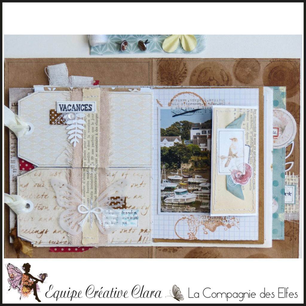 Mini album junk journal par Clara. Dt710