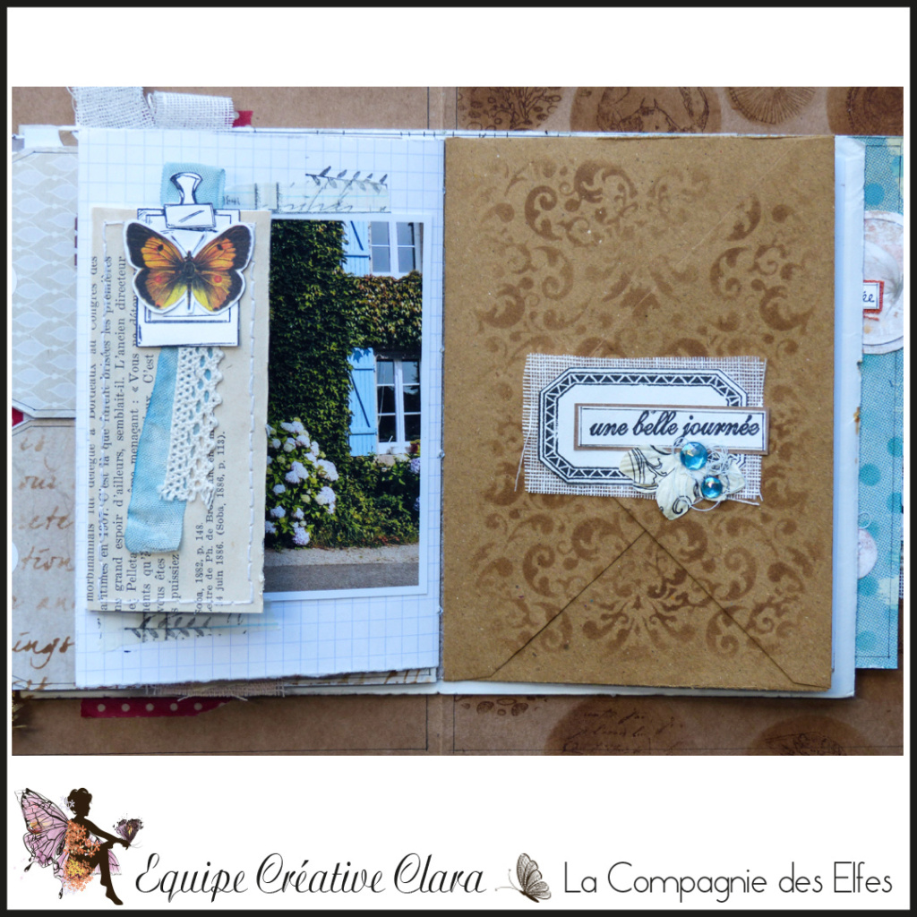 Mini album junk journal par Clara. Dt810