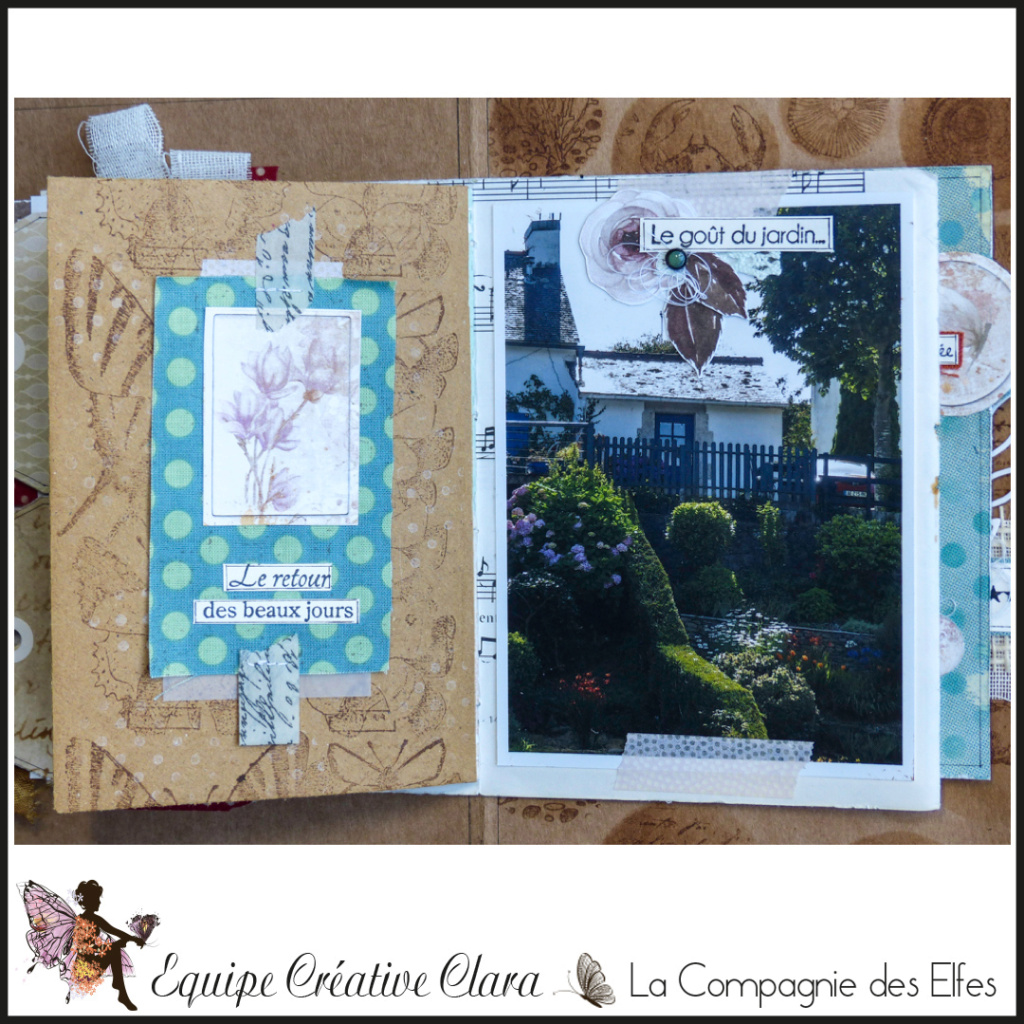 Mini album junk journal par Clara. Dt910