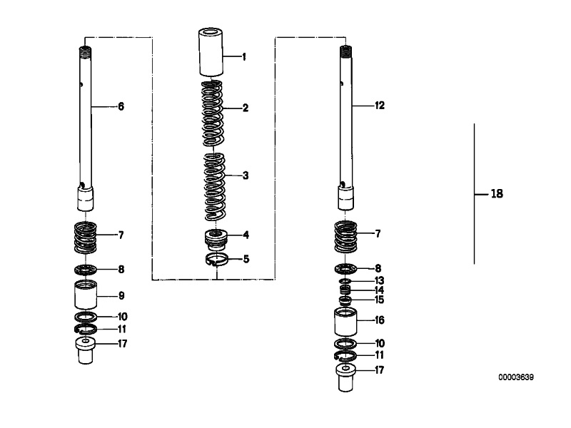 Front seals, tyre, and brakes Demper10