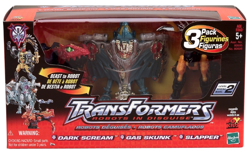 Transformers R.I.D. Dark Scream, Gas Skunk, Slapper (Mega 3-pack) Box_1210