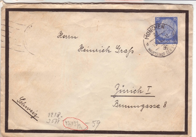 Papillon indiquant le prélèvement d'un contenu interdit par le décret des communication du 2.4.1940 7001010