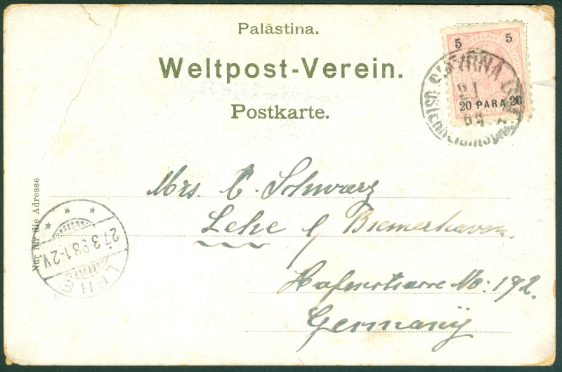 1867 - Österreich - Kreta und Levante Postka10