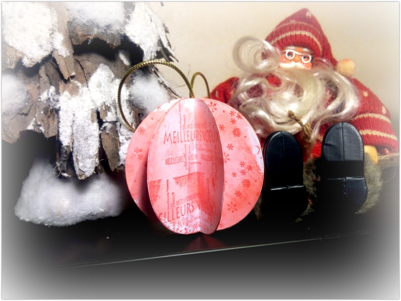 Tuto boule de noel en papier