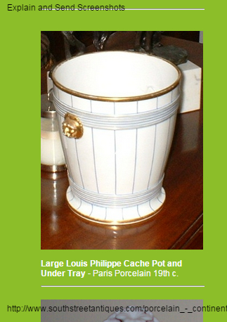 cache pot porcelaine de Chelsea  XVIIIeme marque à l'ancre d'or. Downlo10