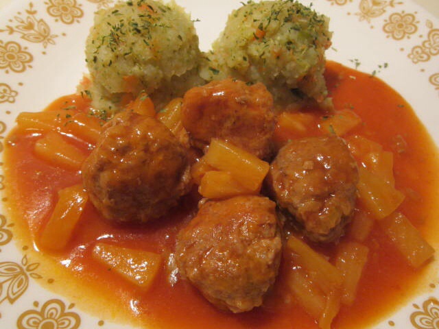 070 - Boulettes de viande en sauce polynésienne  Image11