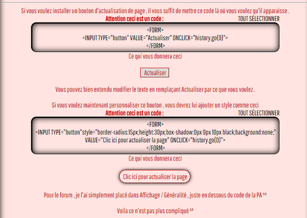 [tuto]Installer un bouton d'actualisation Actu10