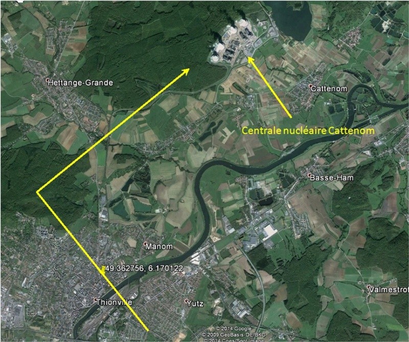 triangle - 2008: le 11/05 à 22h50 - Ovni triangulaire volant -  Ovnis à THIONVILLE - Moselle (dép.57) Thionv11