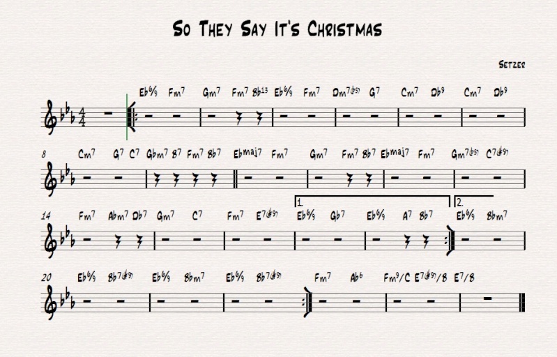 So They Say It's Christmas chords So_the10