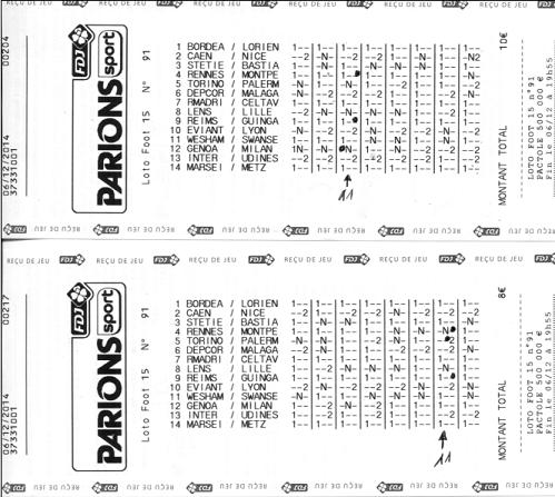  LF 14 - N°91 avec un pactole de 500 000 € - validation avant le samedi 6 décembre 2014 ( 2 X 11 ) 95b10