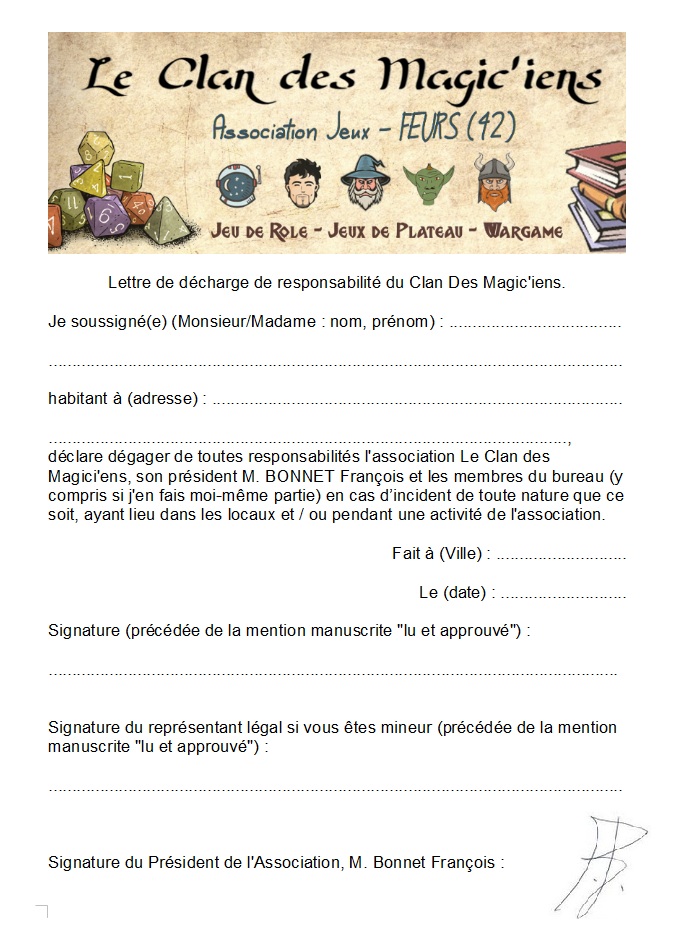 Epidémie de Coronavirus - Lettre de Désistement Lettre10