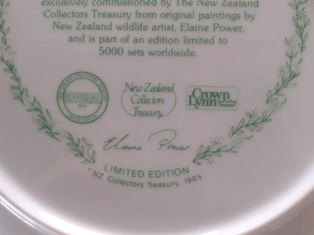 Crown Lynn bird plates Collectors Treasury Cl_bir12