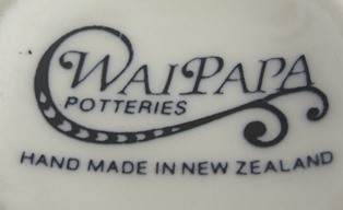 Marks for the gallery Waipapa Potteries, Lilian Jones and Manuka Pottery Margaret Pope Waipap11