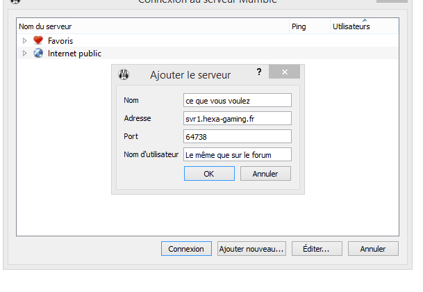 Comment se connecter à mumble? Screen13