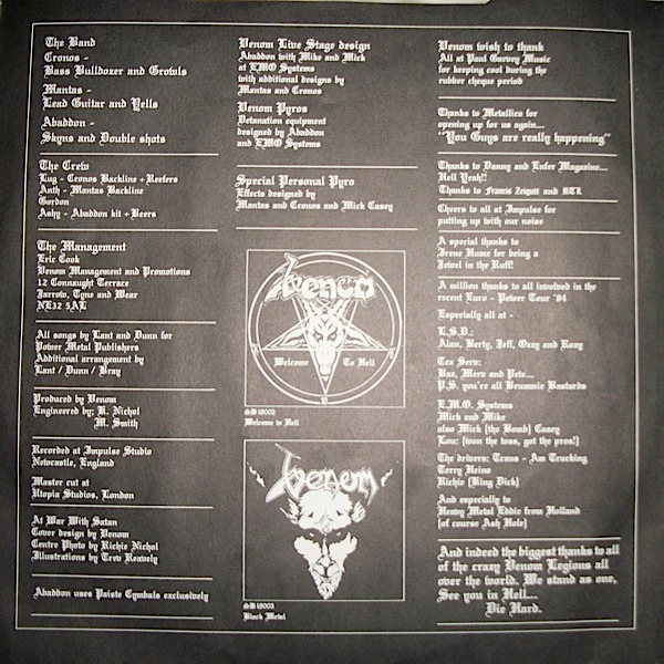 Venom - 1984 - At war with satan 43010