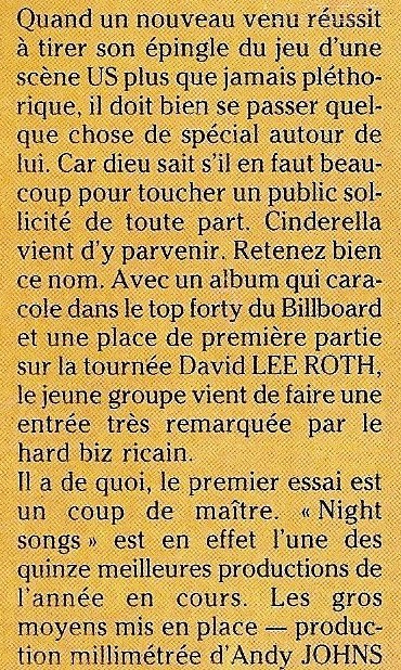 Cinderella - 1986 - Night songs Numyri15