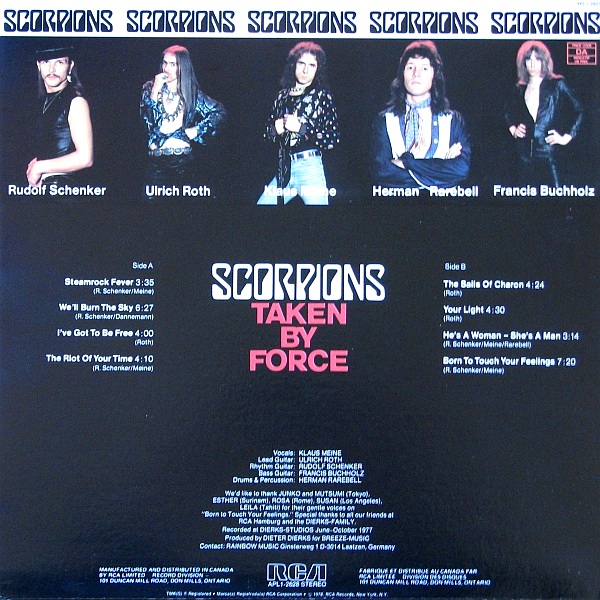 Scorpions - 1977 - Taken by force R-224813