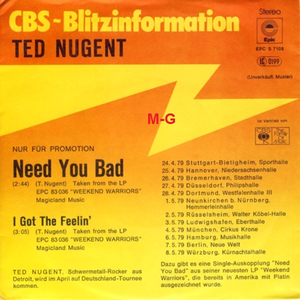 Ted Nugent - 1978 - Weekend warriors R-457611