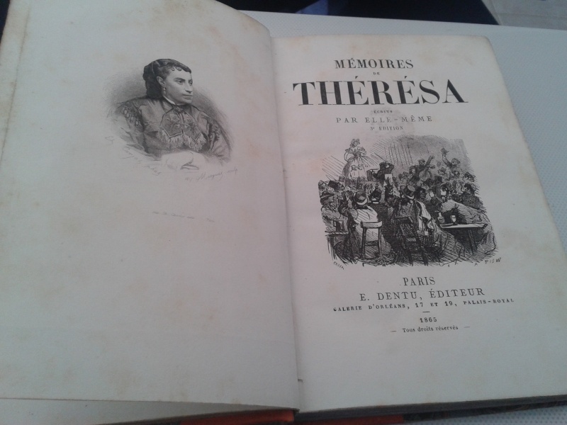 Mémoires de Theresa de l'Alcazar, 1868. 20141115
