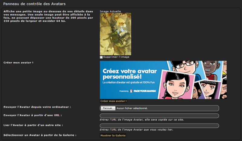 Mode d'emploi du forum : profil et avatar Pannea10