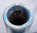 Tall turquoise blue vase Marksp12