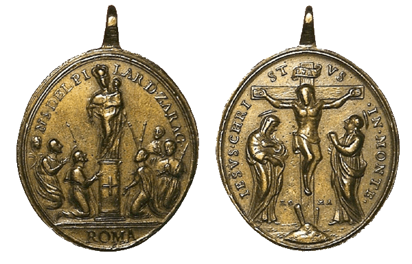 Iconografía de  la VIRGEN DEL  PILAR  en las medallas devocionales Pilar_45