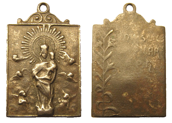 Iconografía de  la VIRGEN DEL  PILAR  en las medallas devocionales Pilar_55