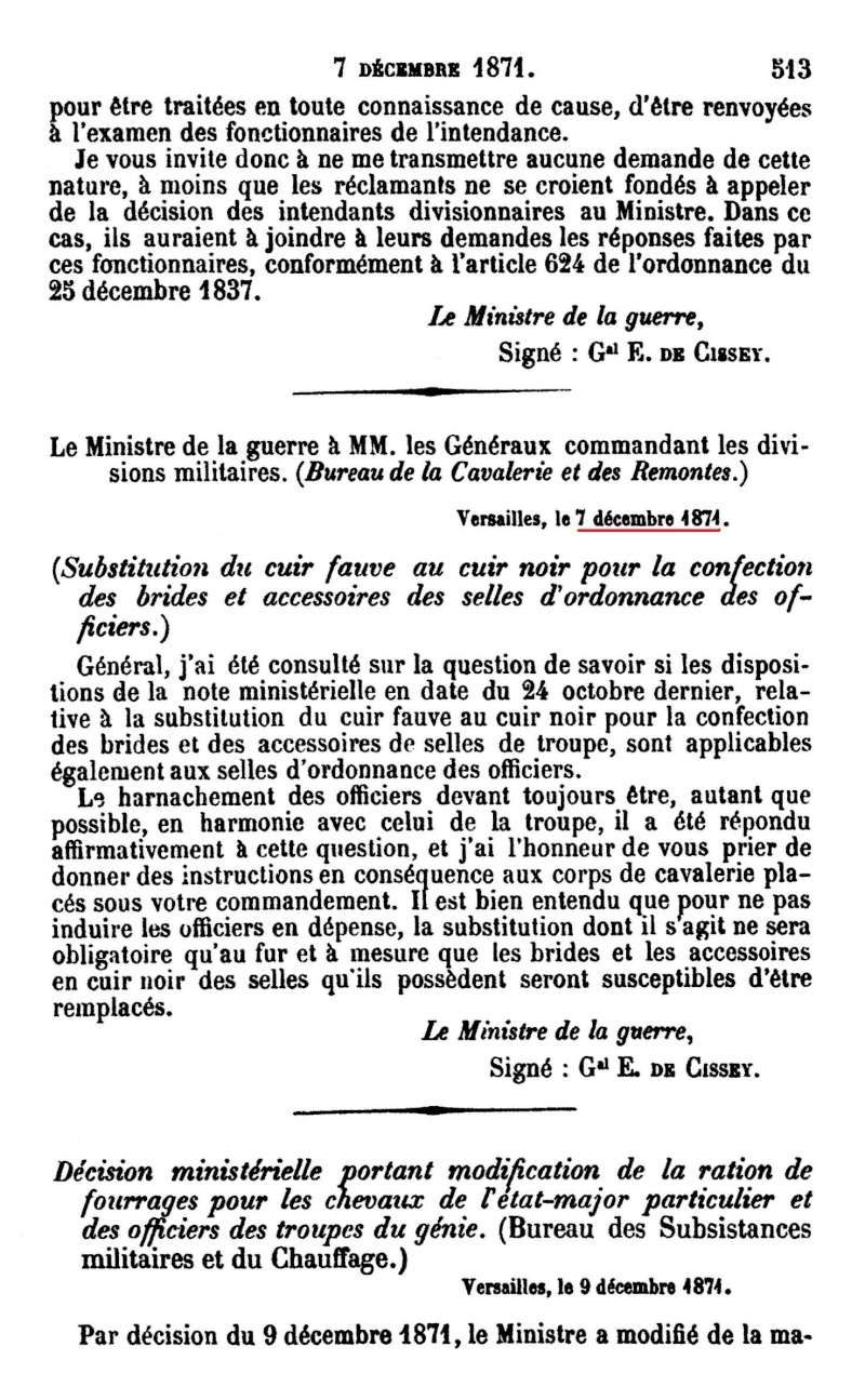 sellerie et harnachement de cavalerie. (Deuxieme Partie) * - Page 19 7_dyce10