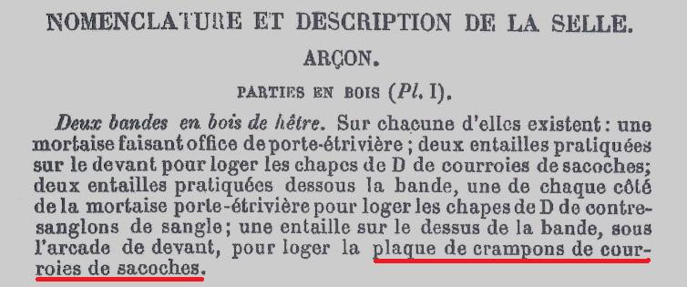 La selle de cavalerie modèle 1884 de troupe, l'arlésienne.. Selle_26