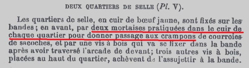 La selle de cavalerie modèle 1884 de troupe, l'arlésienne.. Selle_30