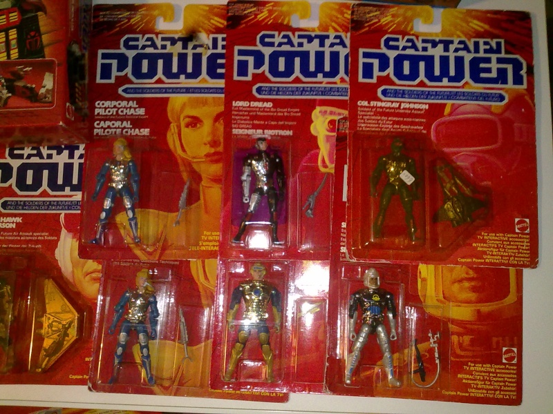 Captain Power Capitan Power intera collezione pezzi rarissimi tutti MISB fondi di magazzino con pezzi esclusivi americani introvabili! 27102016