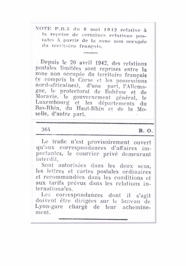 Papillon de retour pour lettres recommandées des travailleurs étrangers utilisé par erreur sur courrier civil Ccf01011