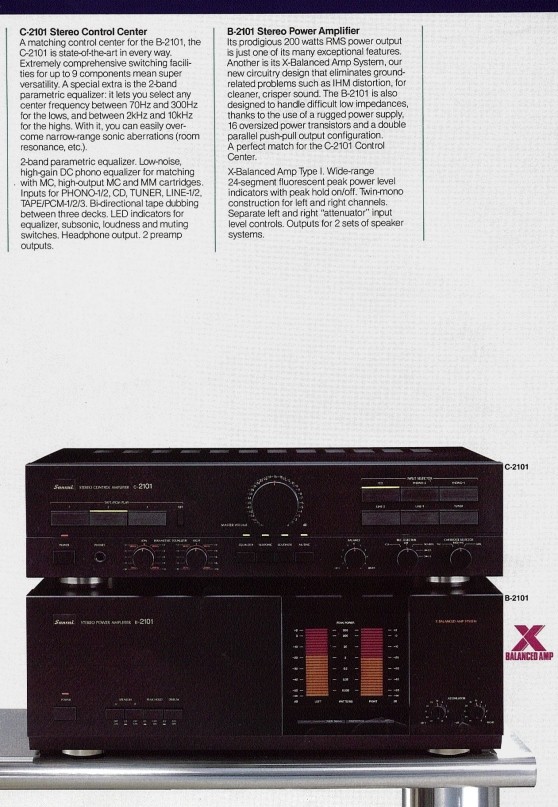 Sansui Stereo Power Amplifier (B-2101) & Control Amplifier (C-2101) Sansui11