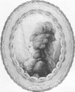 Les Bernard : portraits calligraphiques, dit au trait de plume, de Marie-Antoinette et Louis XVI Bernar10