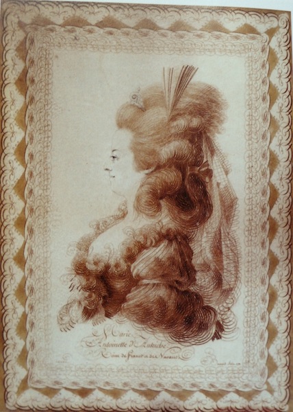 bernard - Les Bernard : portraits calligraphiques, dit au trait de plume, de Marie-Antoinette et Louis XVI P1010810