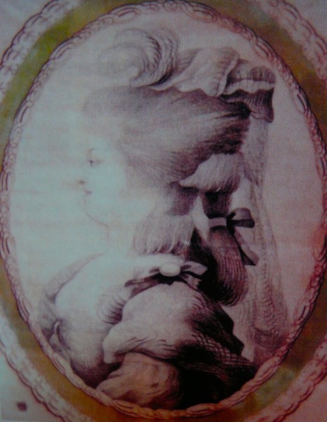 Les Bernard : portraits calligraphiques, dit au trait de plume, de Marie-Antoinette et Louis XVI P1010811