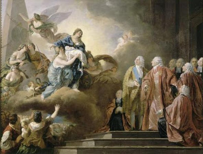 Allégorie de la naissance du dauphin Louis Joseph, par François Guillaume Menageot Allego10