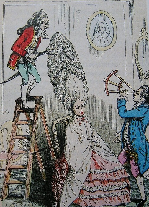 Marie-Antoinette, sa Cour et son siècle, Caricatures modernes Coiffu11