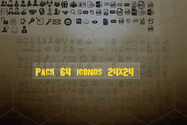 [Recursos] Pack 64 iconos sencillos 24x24 vector 24x24n10